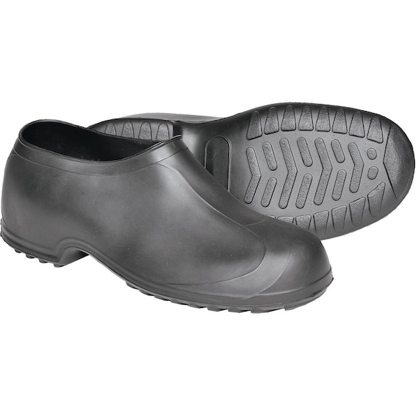 Overshoes, Natural Rubber, Black, 2XL